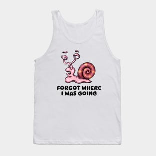 Slow And Forgetful Snail Tank Top